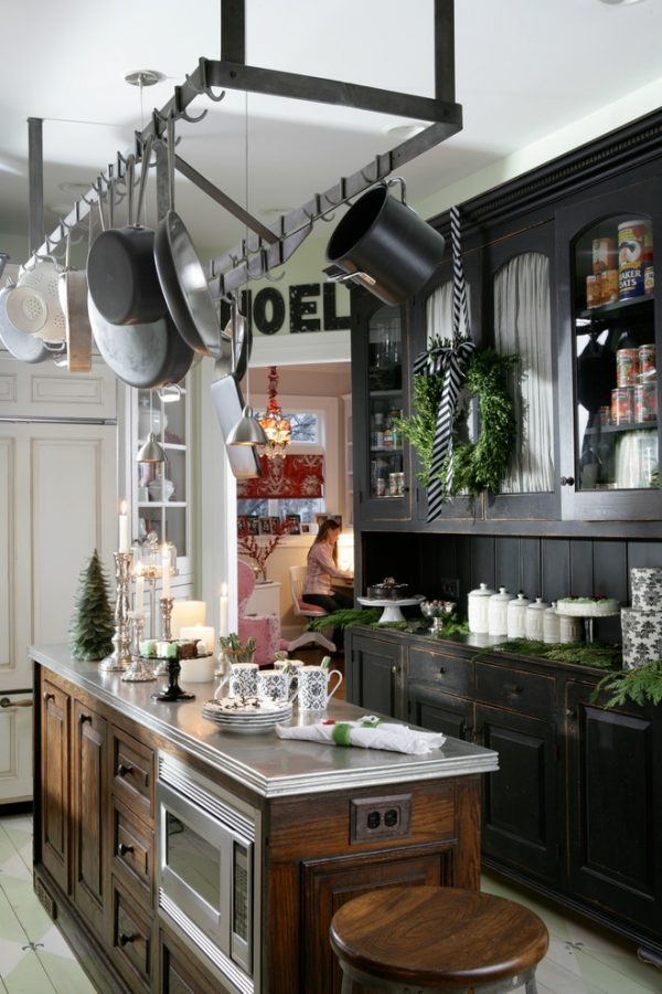 country christmas kitchen