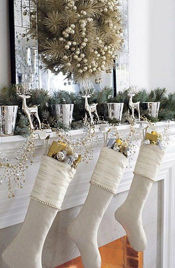 silver and gold christmas decoration