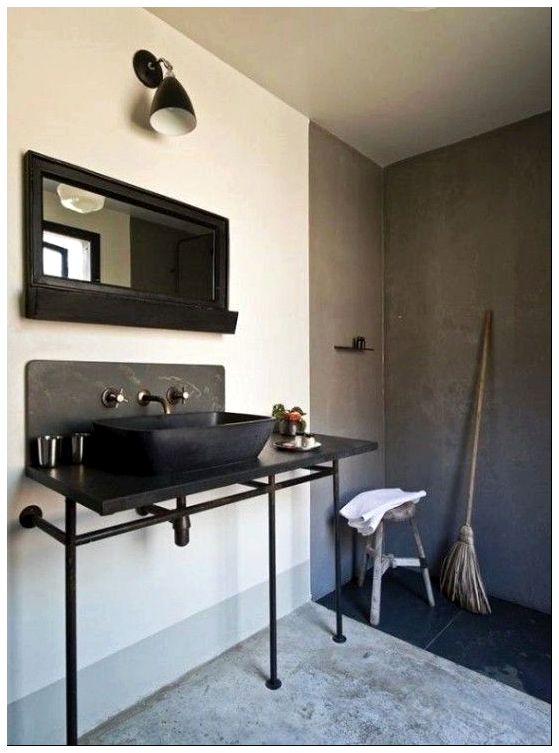 industrial modern bathroom vanity