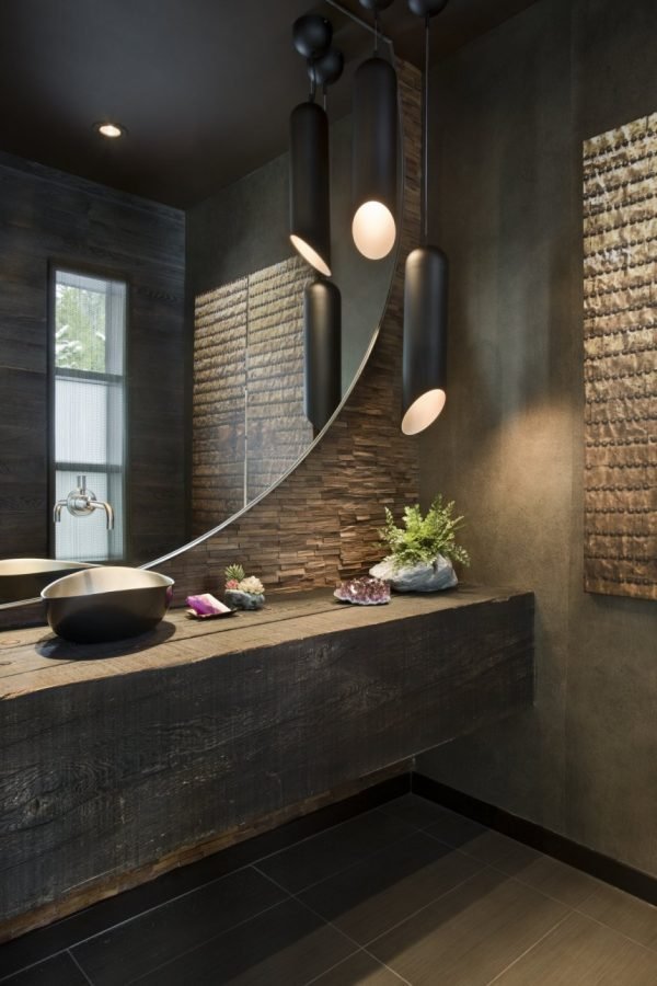 modern industrial bathroom design