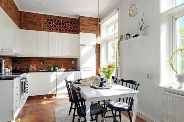 How to decorate space above kitchen cabinets