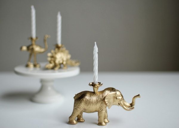 animal candle holders