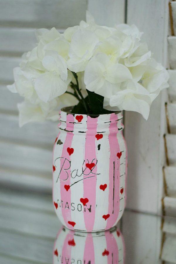 mason jar crafts for valentine's day 