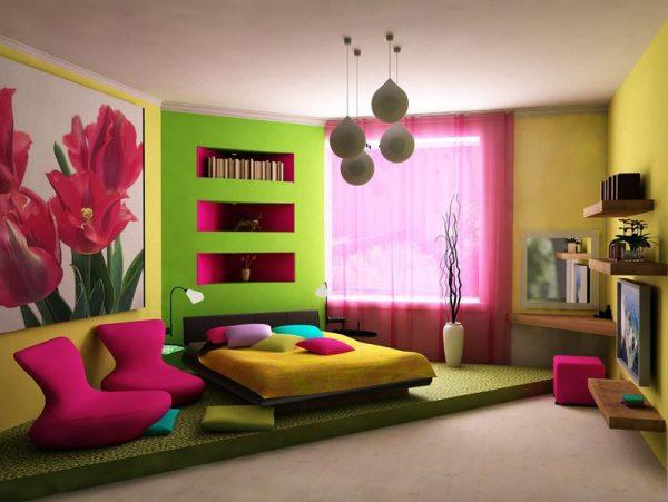 Simple vivid home decor for better mood