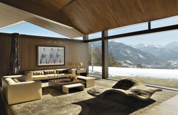Cozy-Living-Room-Design-Open-to-Outside-with-Glass-Wall-at-Wildcat-Ridge-Residence-Lightened-Naturally-by-the-Sun