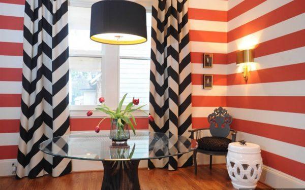 painted stripes on walls