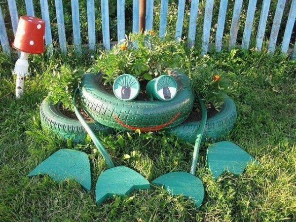 old tires for planters