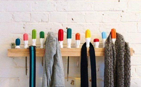 diy hanging clothes rack 2
