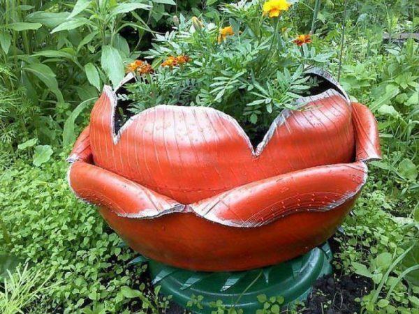 old tires for planters 1