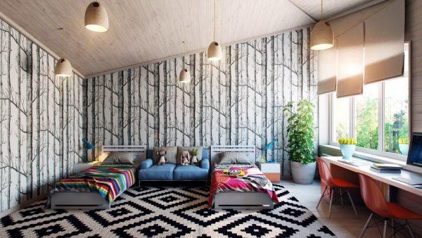 black-white-kids-bedroom