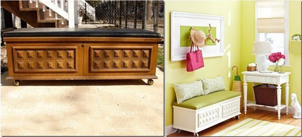 painted furniture before and after