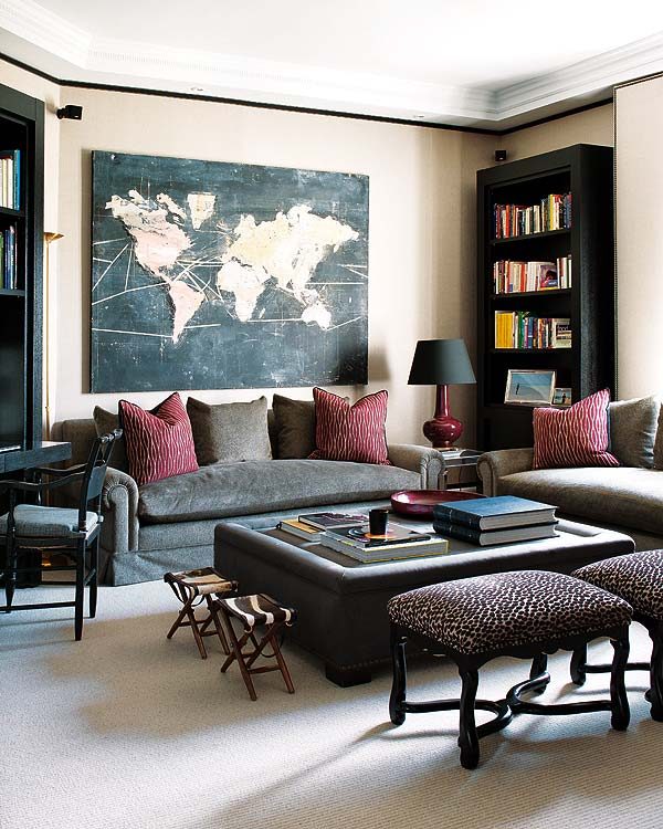 black and white world map