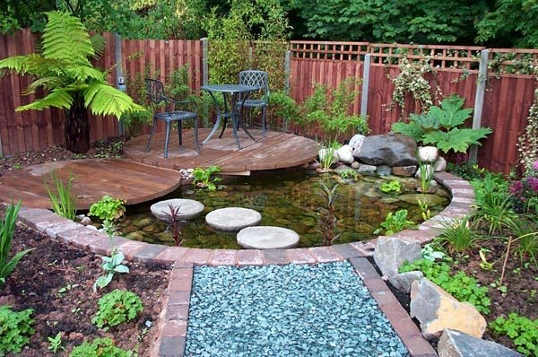 15 Beautiful Inspiring Garden Pond, Small Garden Pond Design Ideas