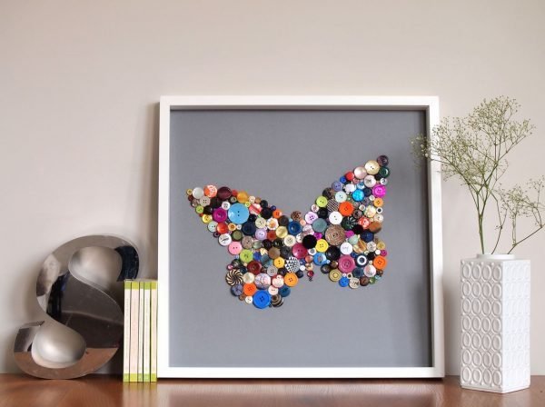 button pictures craft