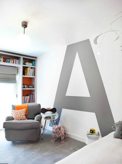 big letter for wall
