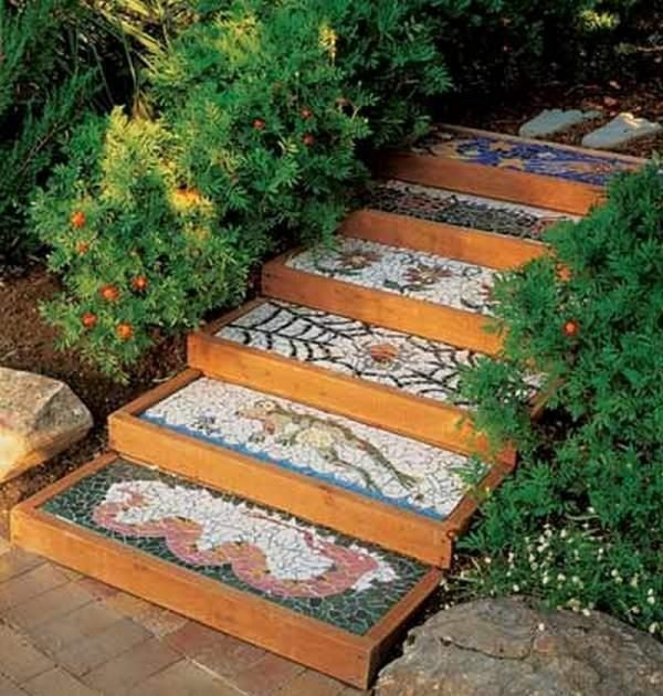 mosaic stairs