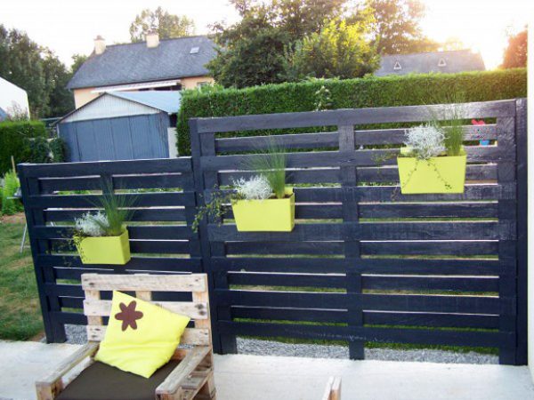 Using pallets in the garden