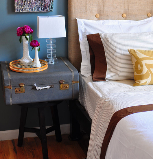 suitcase nightstand