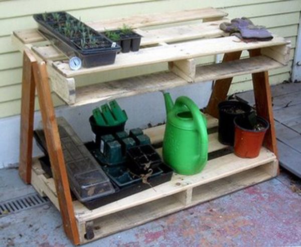 Using pallets in the garden