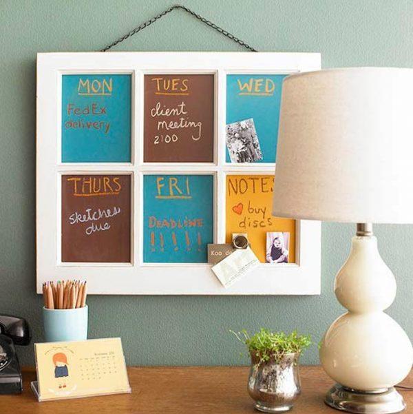 decorating with old window frames