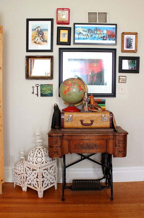 vintage sewing machine tables