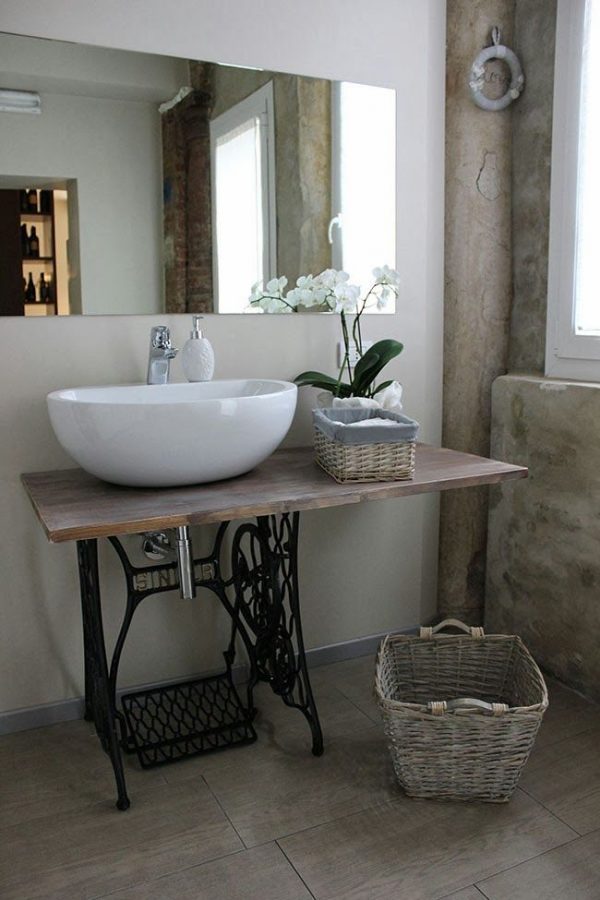 sewing machine with table