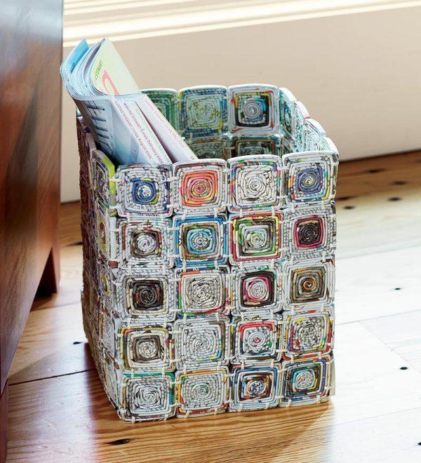 Newspaper craft ideas