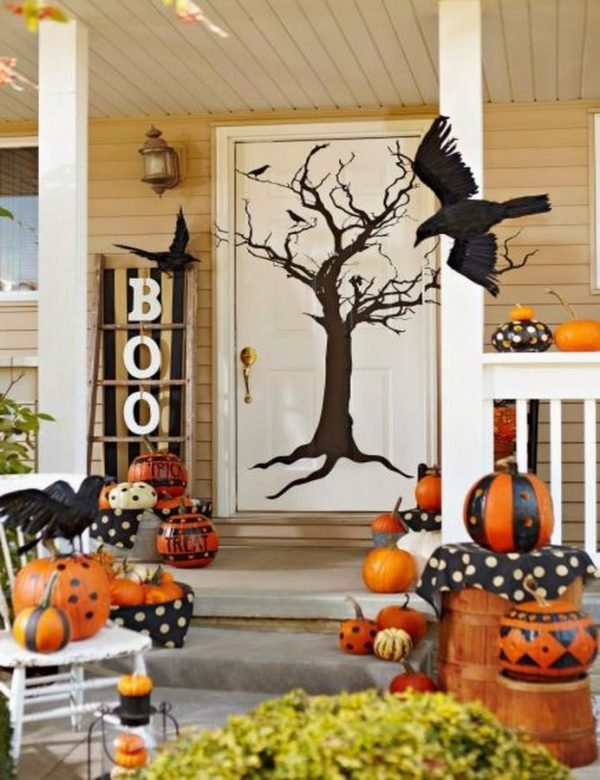 porch halloween decorations