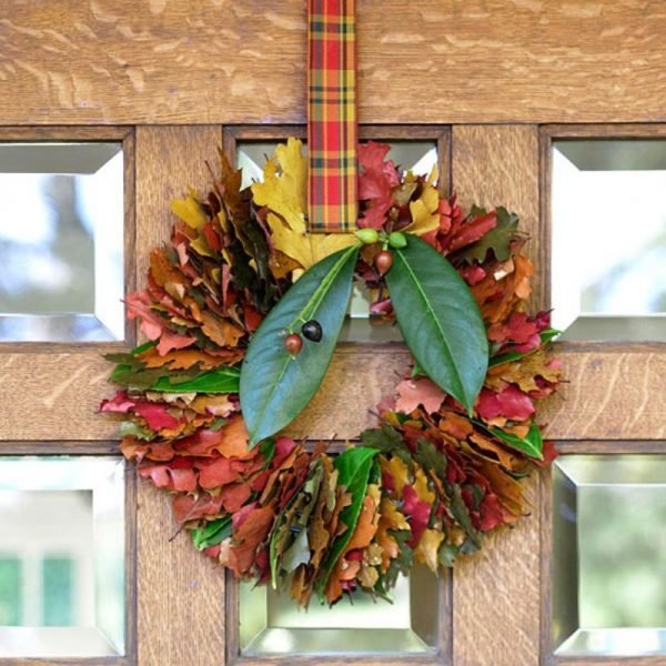 fall door wreath