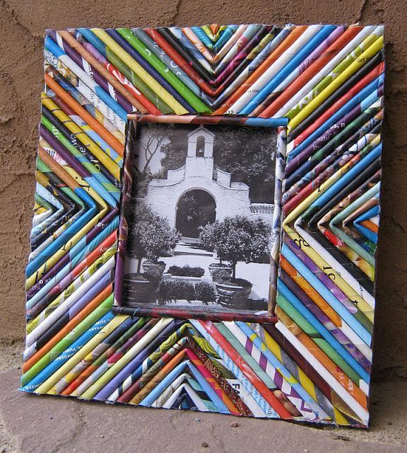 newspaper picture frame