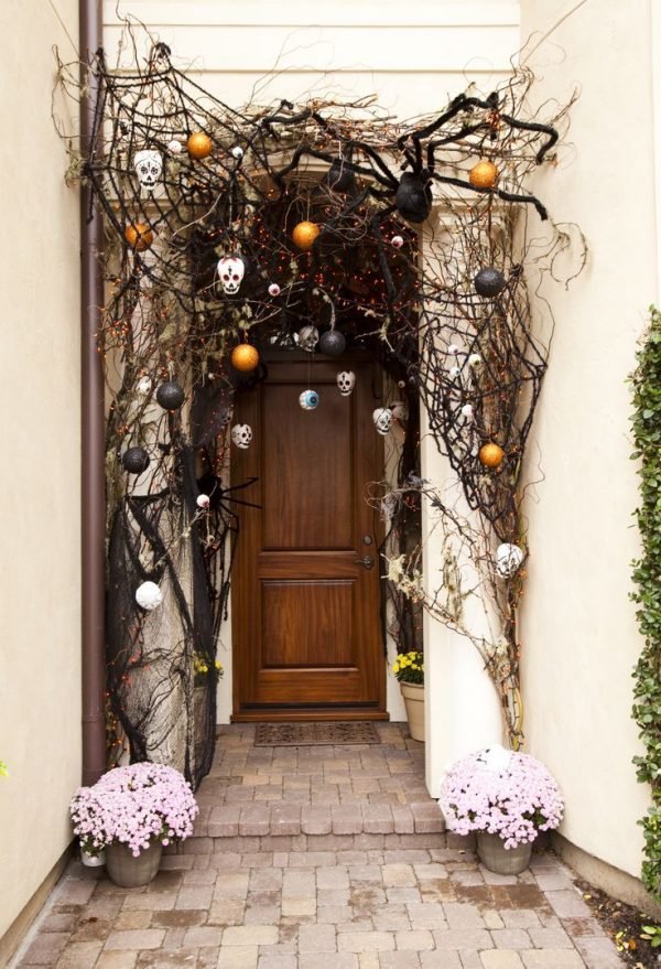front porch halloween decorations