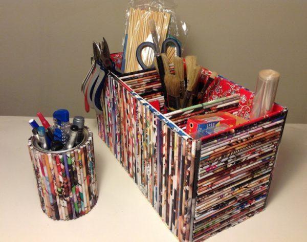 recycle newspaper ideas