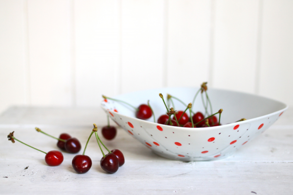 polka dot plates
