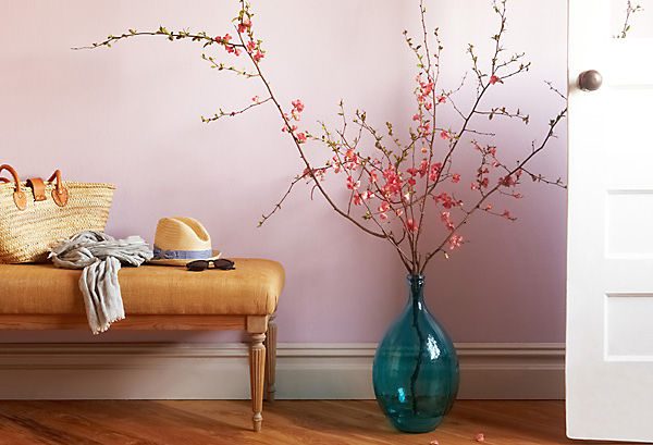 glass floor vase