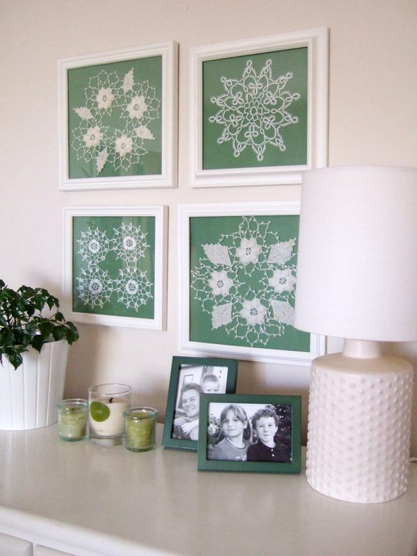 lace wall decor 