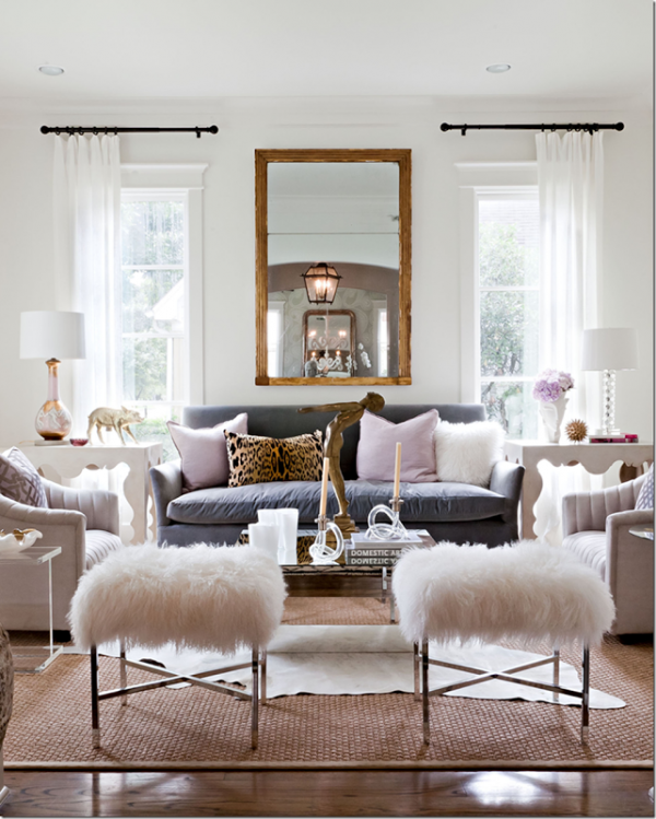 Fur touch in interior design