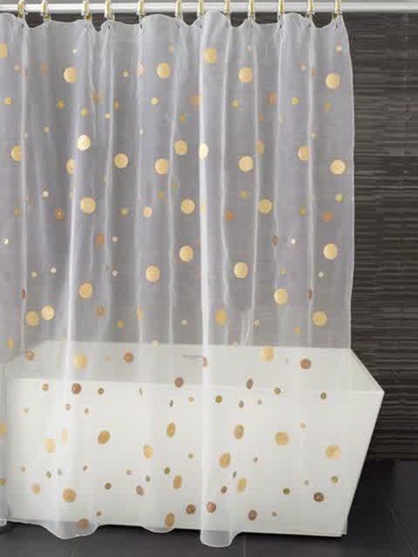 polka dot shower curtain