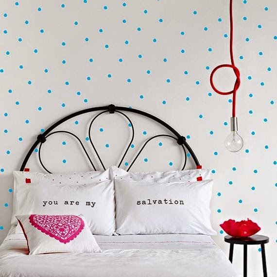 polka dot bedroom 