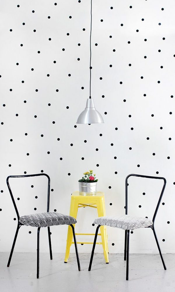 black polka dots 