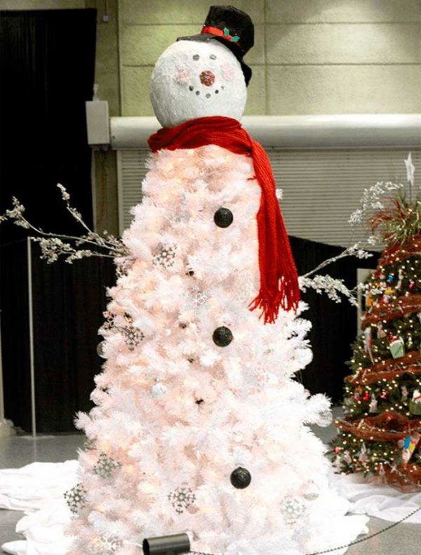 snowman christmas tree