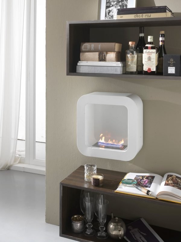modern gas fireplace