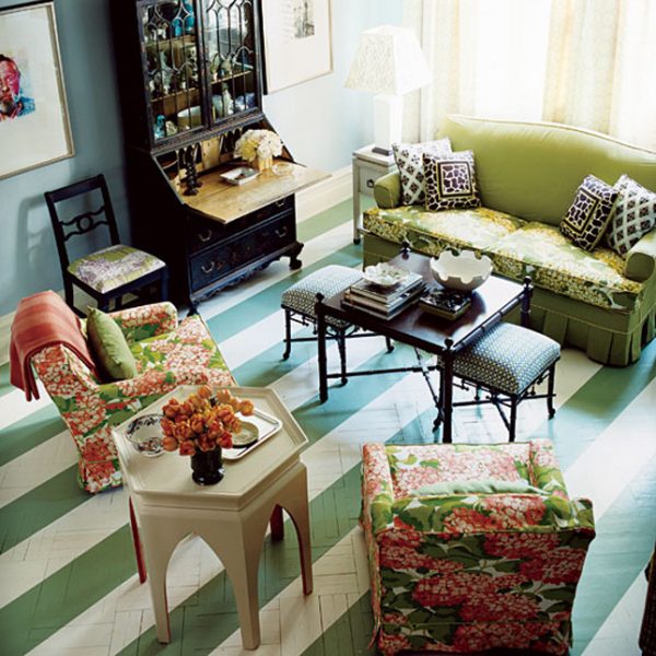25 Painted Flooring ideas for bright and cheerful look of the room