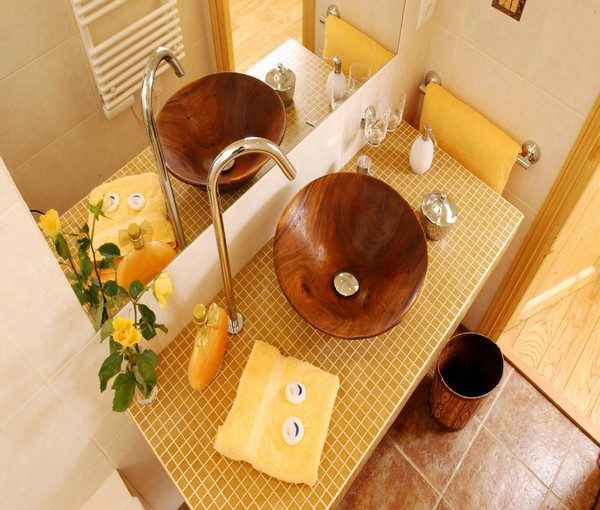 wood sinks