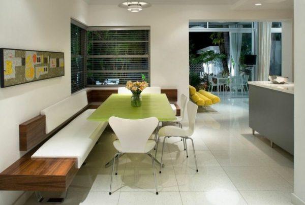 dining table and benches