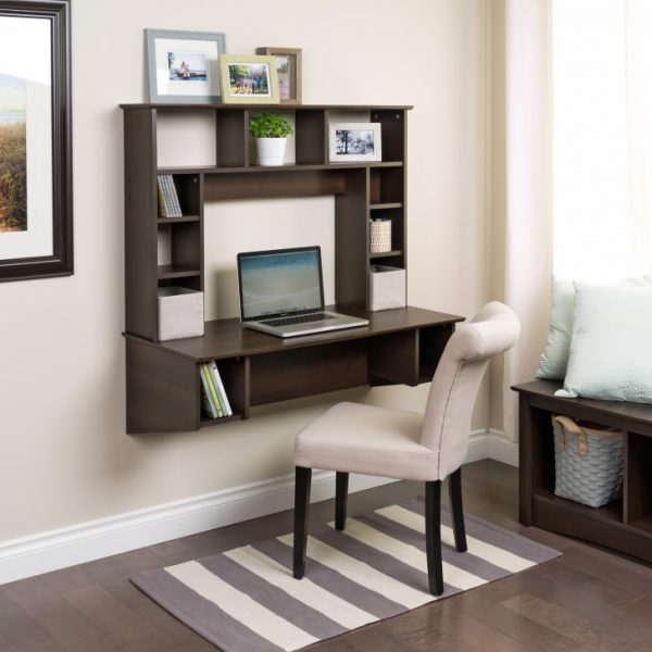 wooden computer desk