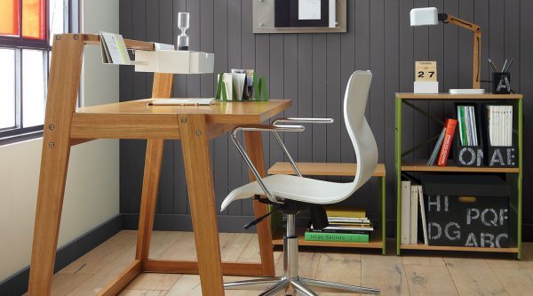solid wood computer desk 