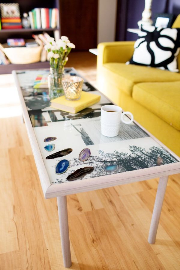 20 Creative DIY Table Top Ideas For More Beautiful Living Room