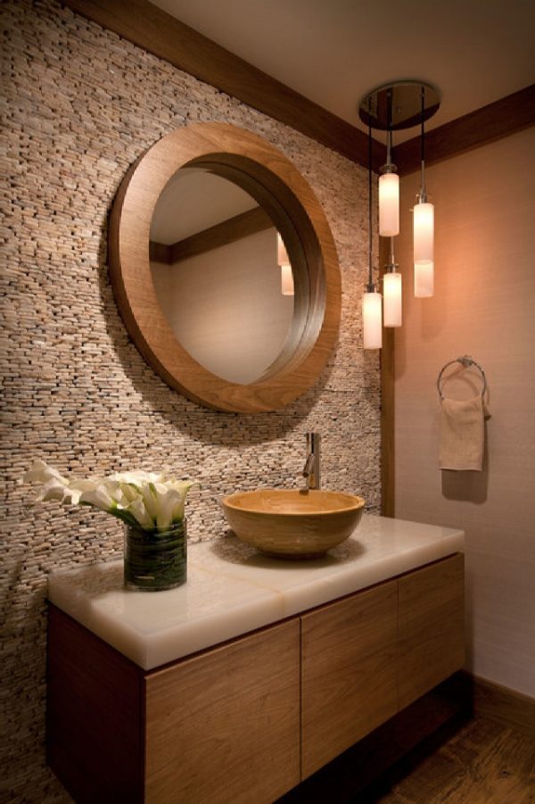 wooden sink bowl