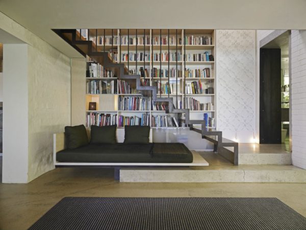 under stairs bookcase 