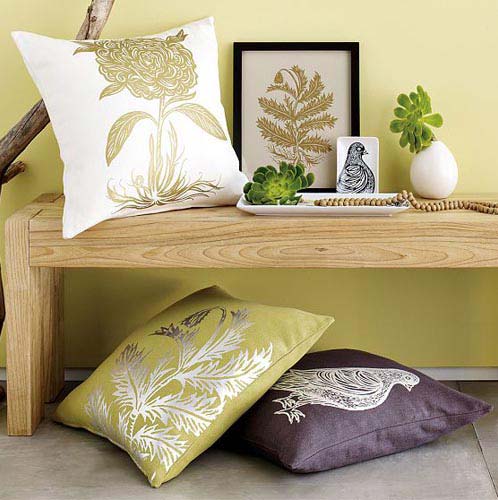 decorate pillows